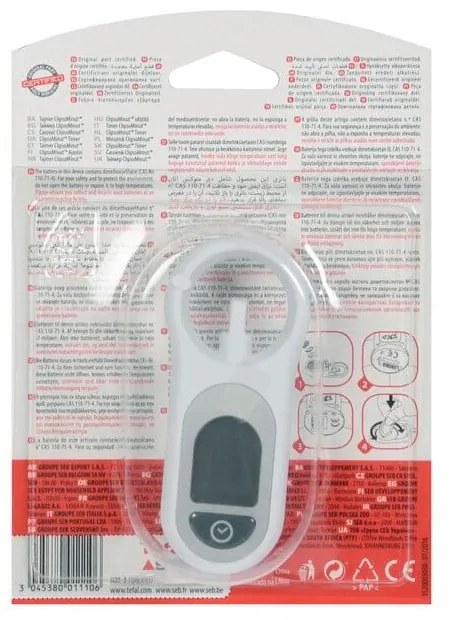 Biały minutnik cyfrowy Clipso Minut X1060007 – Tefal