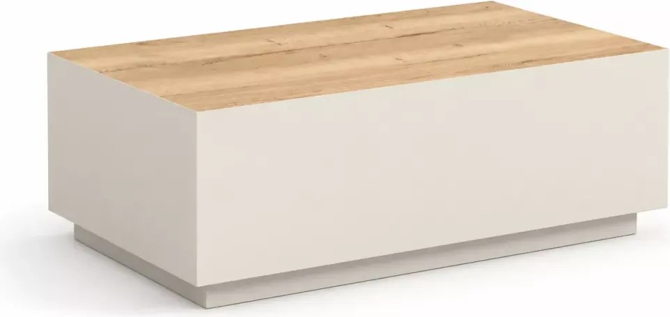 Stolik kawowy Avolio – nowoczesny stolik do salonu, metalowy stelaż + płyta laminowana, wiele kolorów i dekorów