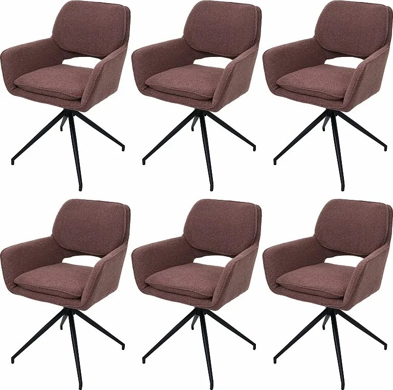 Krzesło do jadalni MCW-N74 (zestaw 6 sztuk),  jasnobrązowy