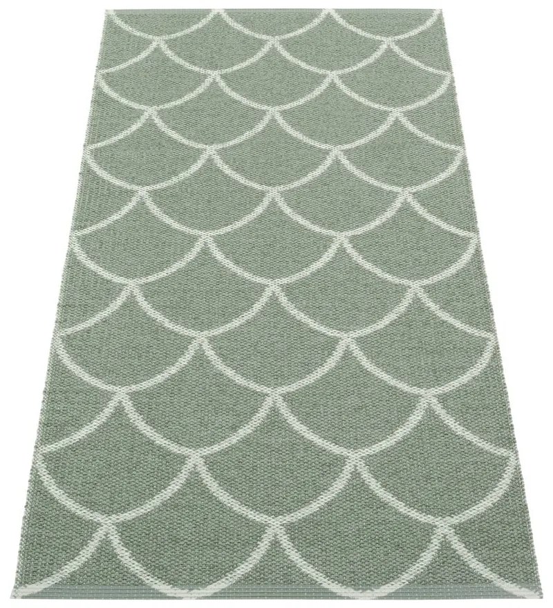 Zielony chodnik odpowiedni na zewnątrz 70x150 cm Kotte Army Sage – Pappelina