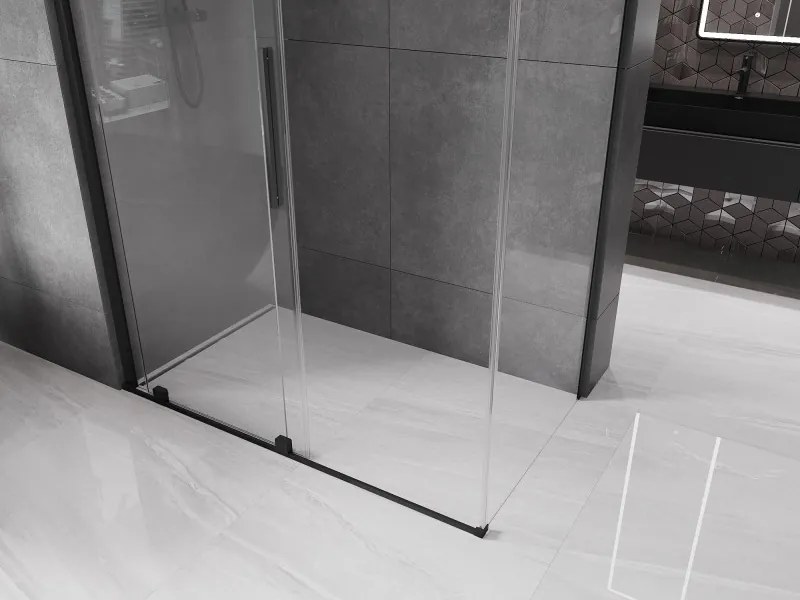 Mexen Velar kabina prysznicowa rozsuwana 150 x 90 cm, transparent, czarna - 871-150-090-01-70