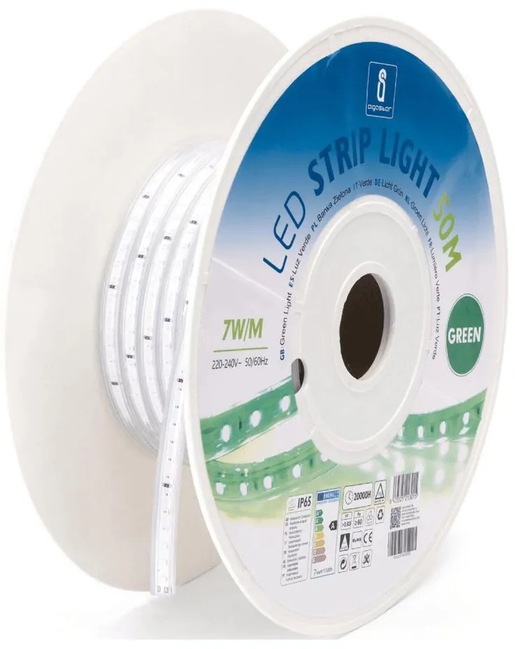 Aigostar - Taśma LED 350W/230V 50 m zielona IP65