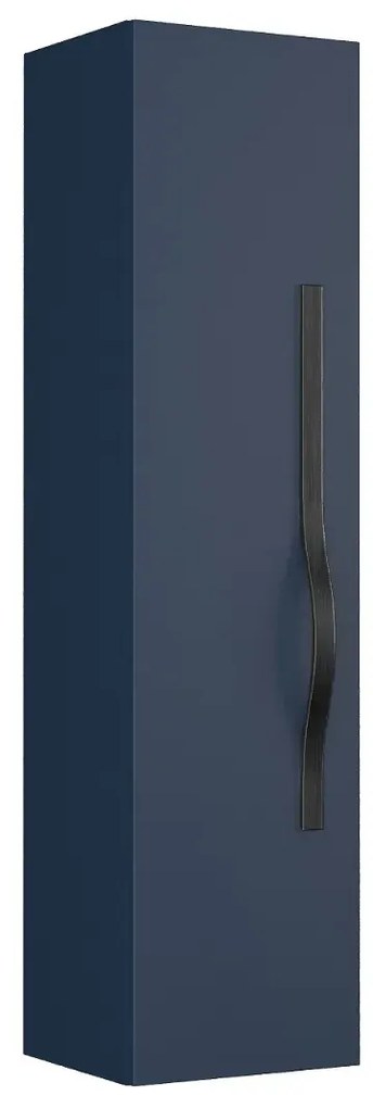 Szafka łazienkowa VOG 33 cm granatowa półmat z czarnym uchwytem KROFAM