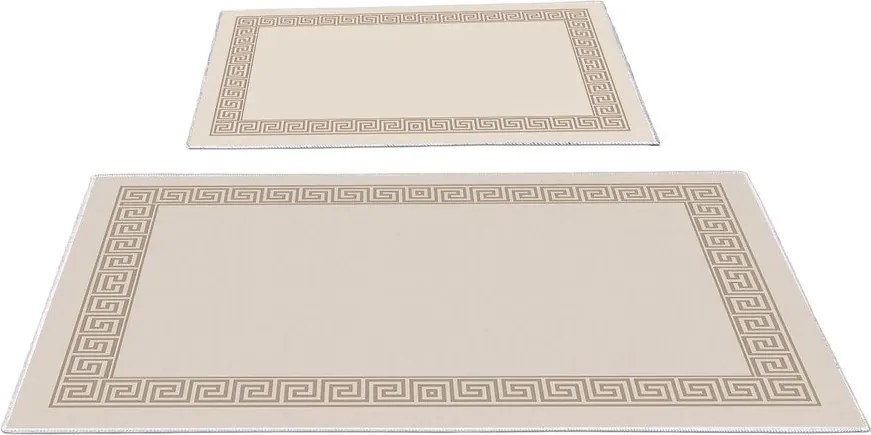 Jasnobrązowe dywaniki łazienkowe zestaw 2 szt. 60x100 cm – Foutastic