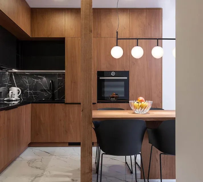 Loftowa lampa wisząca nad stół poczwórna R1-L16