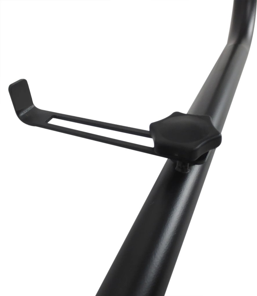 Outsunny Stół Wiszący Balkonowy Kwadratowy Regulowana Wysokość Metalowy Czarny 60x565x45cm | Aosom PL