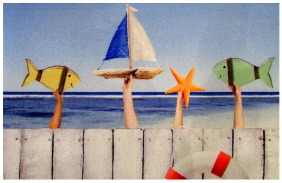 Wycieraczka Deco Star Łódka 50 cm x 80 cm