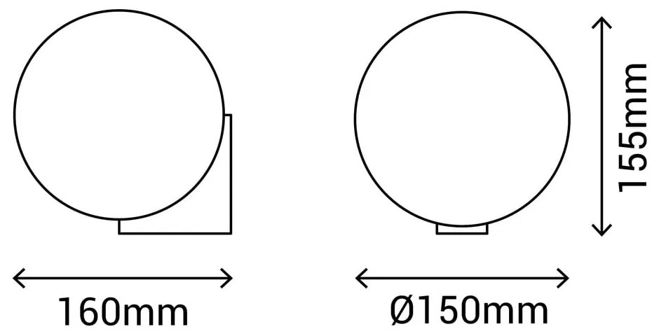 Kinkiet w kolorze srebra SULION Obi, ø 15 cm