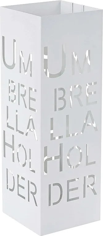 Stojak na parasole MCW-C78 Napisy,  czcionka, biały