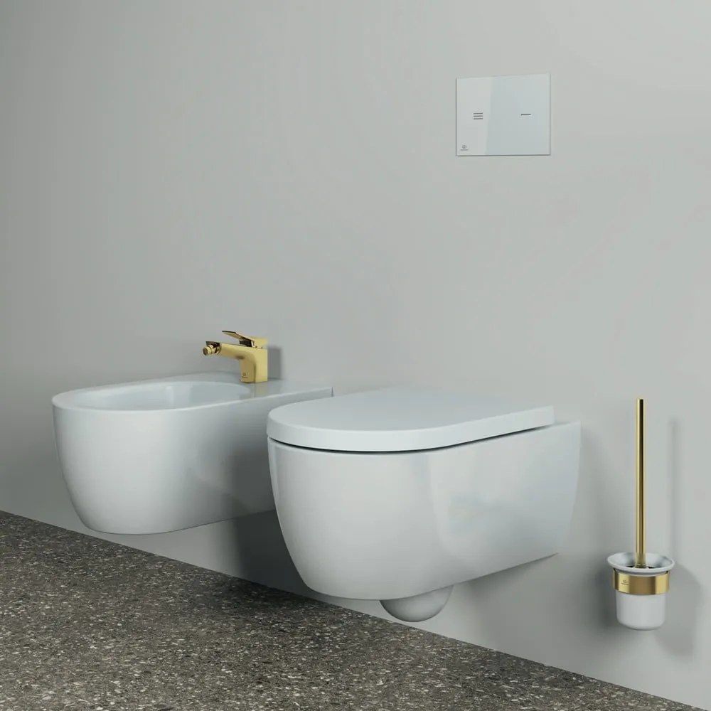 Ścienna metalowa szczotka do WC w kolorze złota Conca – Ideal Standard