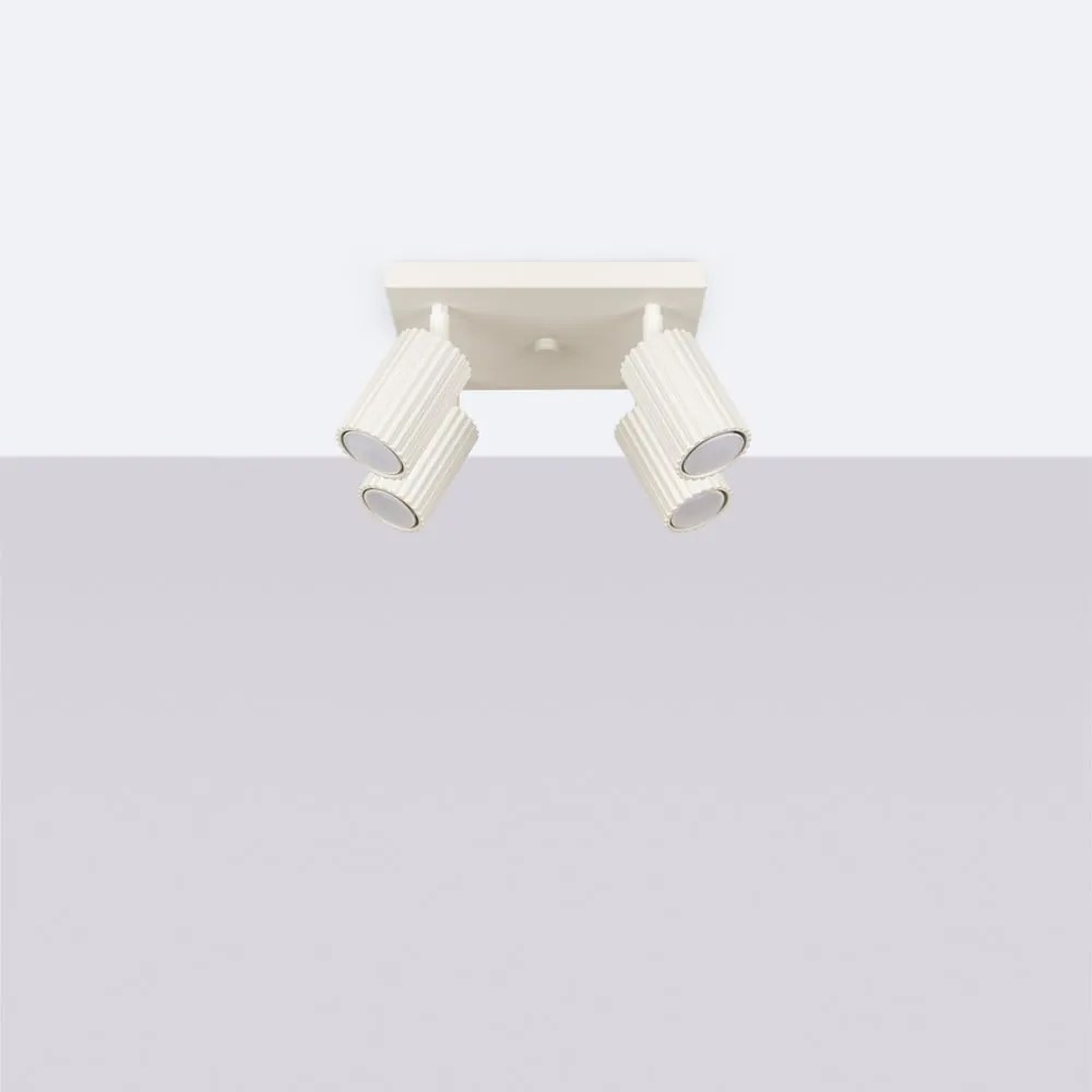 Kremowa lampa punktowa 25x25 cm Gleam – Sollux