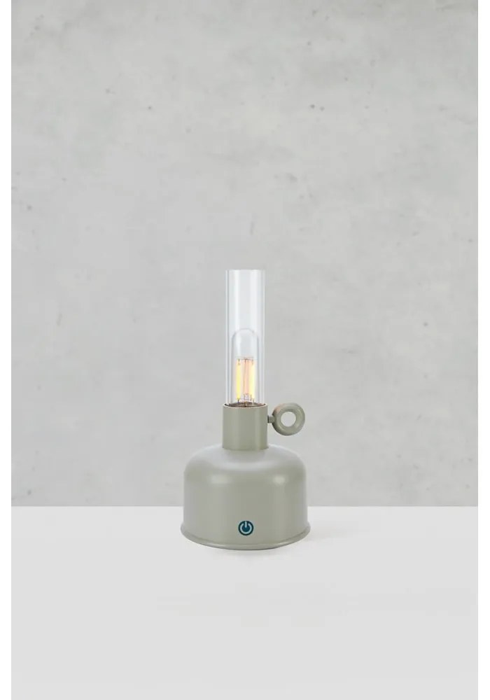 Szarobeżowa lampa stołowa LED (wysokość 22 cm) Astrid – Markslöjd