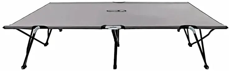 Szary dwuosobowy leżak N6-F89