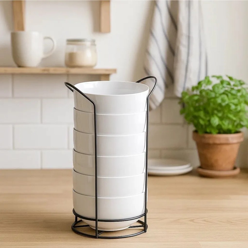 Zestaw 6 misek ze stojakiem, 800 ml