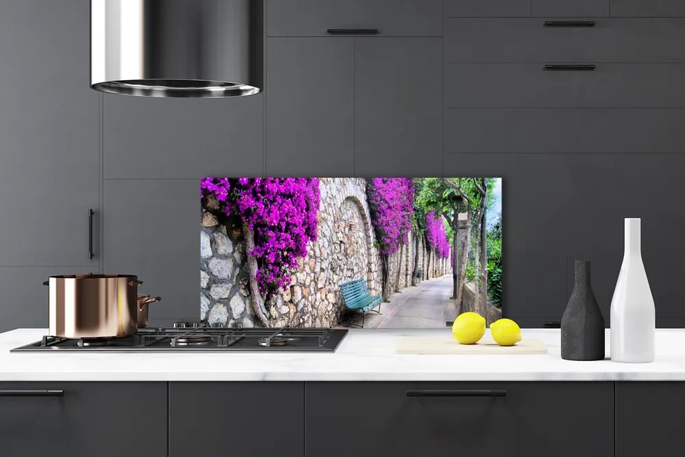 Panel Szklany Odpoczynek w Parkowej Alejce