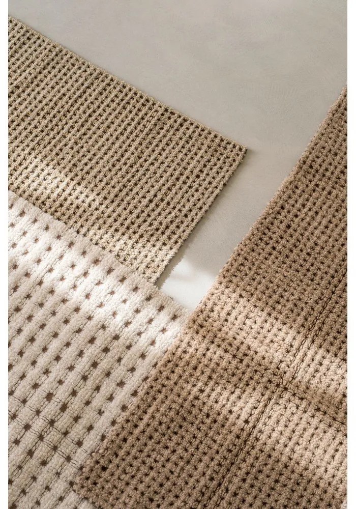 Wełniany chodnik odpowiedni do prania/tkany ręcznie w naturalnym kolorze 80x230 cm Unexpected Wool – Lorena Canals