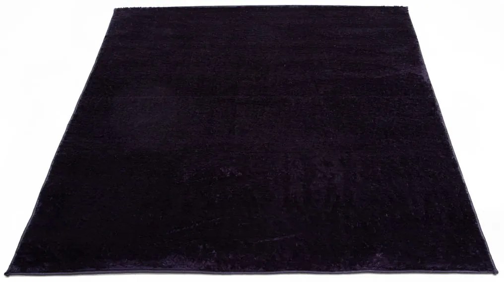 Dywan pluszowy Catwalk czarny 60 cm x 100 cm