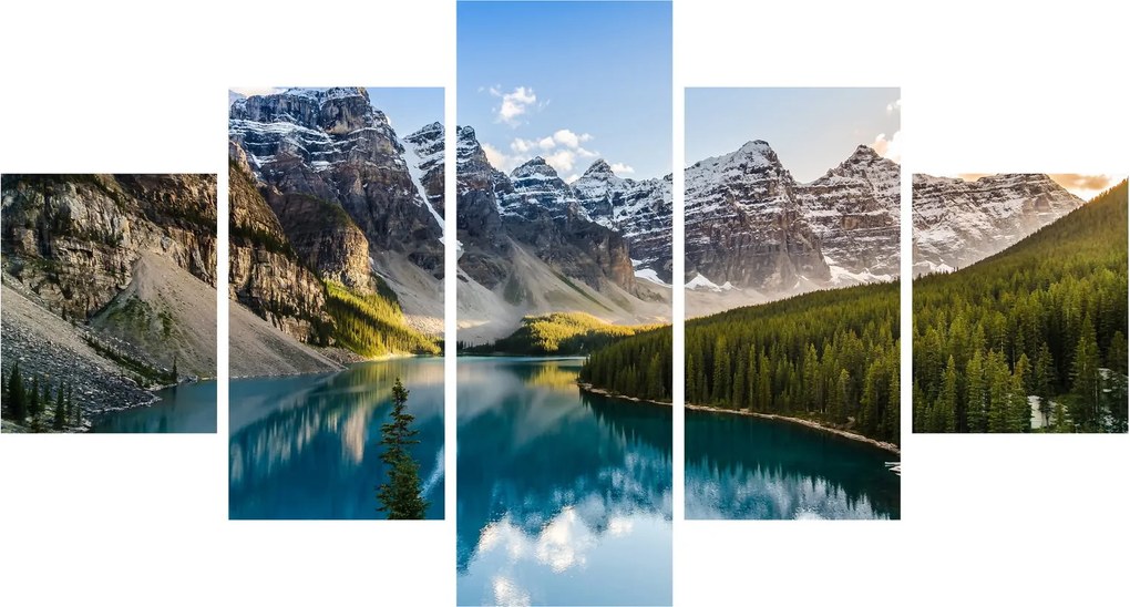 Obraz - Kanada, Park Narodowy Banff, Jezioro Moraine (125x70 cm)