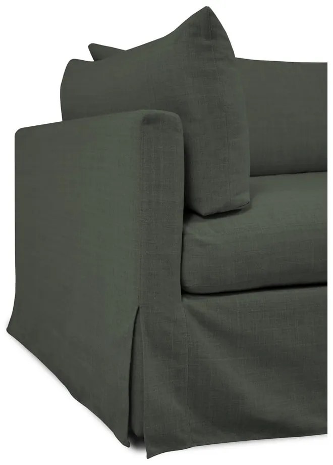 Ciemnozielona sofa 244 cm Horn – Scandic