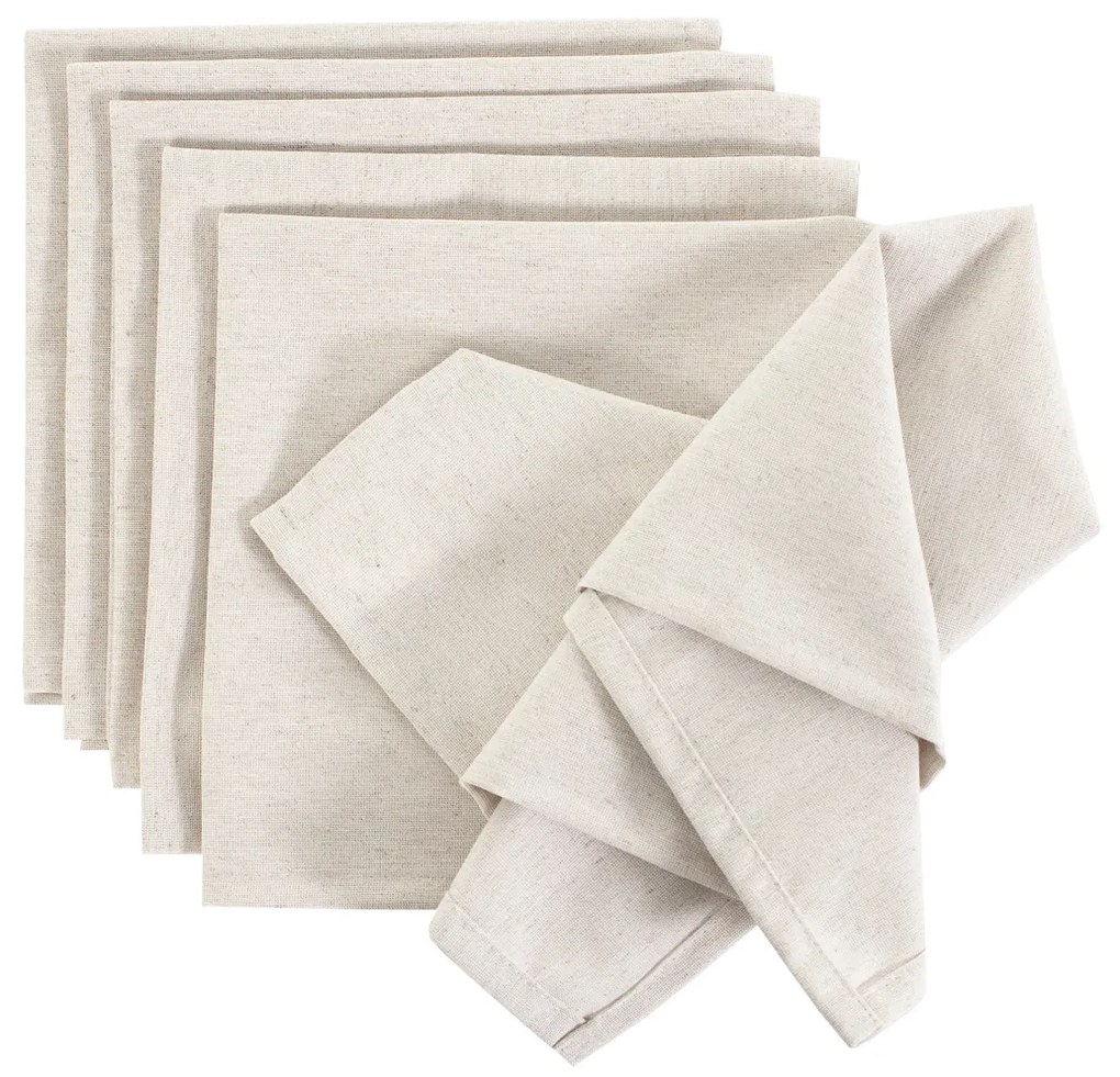 Komplet serwetek 6 szt. 42x42cm Loneta 133-65