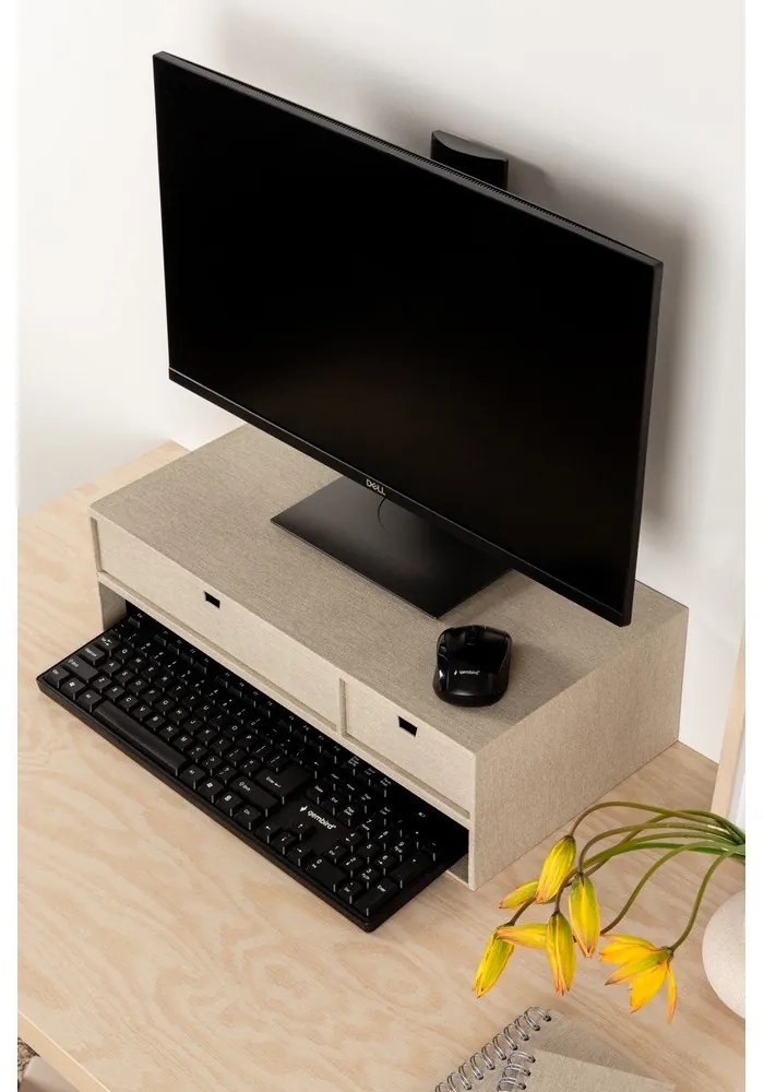 Kartonowy organizer na dokumenty z szufladką Ted Canvas Paper Laminate – Bigso