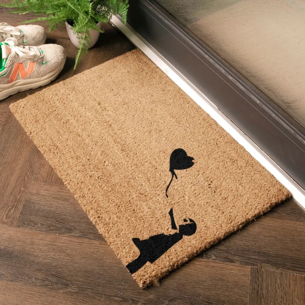 Wycieraczka z włókna kokosowego 40x60 cm Girl With a Ballon – Artsy Doormats