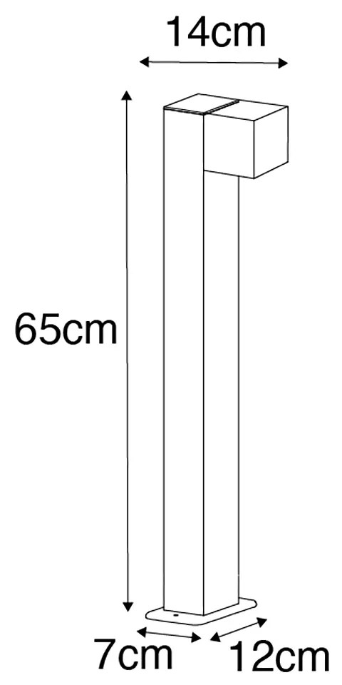Zewnetrzna Inteligentna lampa stojąca zewnętrzna czarna 65 cm IP44 z WiFi GU10 - BalenoPrzemysłowy Oswietlenie zewnetrzne