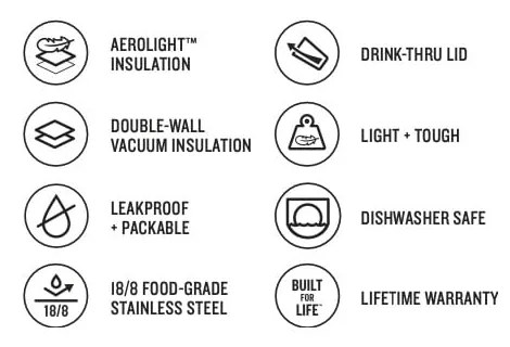 Beżowy kubek termiczny 470 ml AeroLight Transit – Stanley