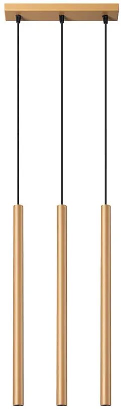 Złota lampa wisząca nad wyspę sople - 4X A380 Z0-Z45