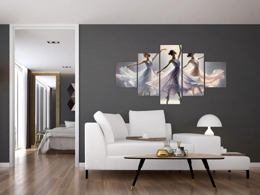 Obraz - Trzy baletki (125x70 cm)