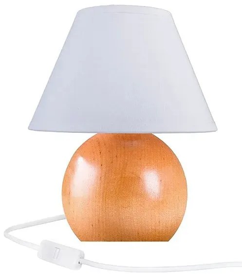 Okrągła lampka nocna drewniana buk - S226 R0-K36