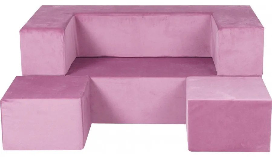 Cube sofa dziecięca, różowa - meowbaby®