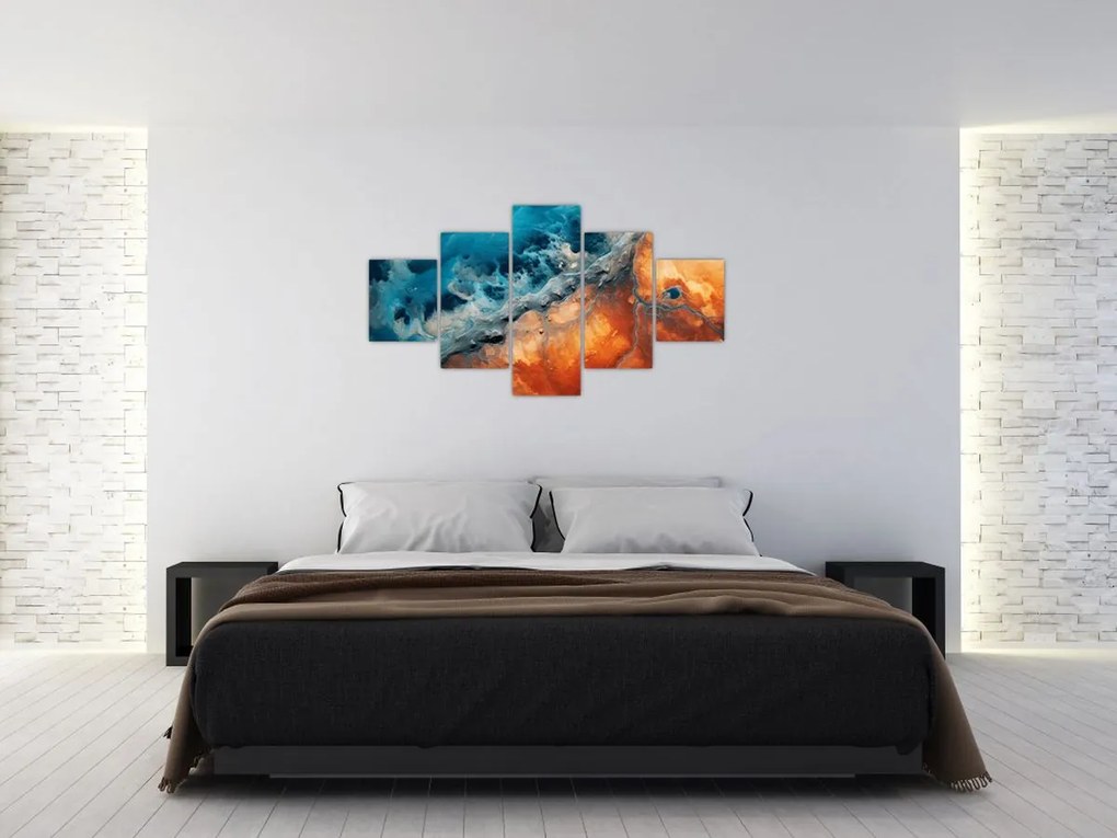 Obraz - Woda i ogień (125x70 cm)
