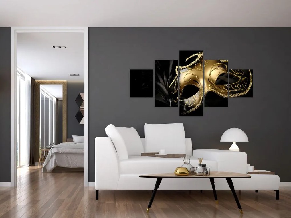 Obraz - Złoty drapak (125x70 cm)