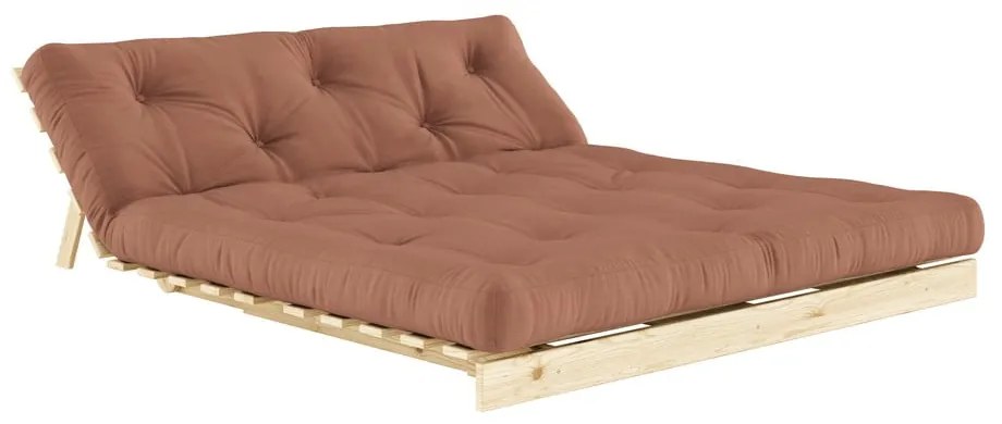 Pomarańczowa rozkładana sofa 160 cm Roots – Karup Design