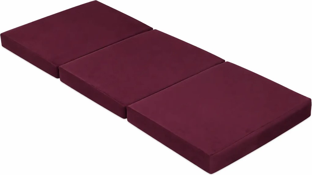 Materac 180/60 + Torba składany turystyczny tkanina Welur : Kolor tkaniny - VELVET - MG02, Rozmiar - 180/60/15, Typ tkaniny - Velvet