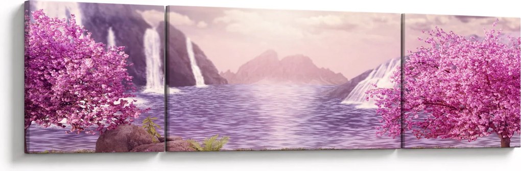 Obraz jeziora (170x50 cm)