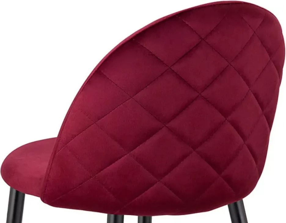 Nowoczesny hoker w stylu glamour z tapicerowanym siedziskiem i metalową podstawą dostępny w 11 kolorach
