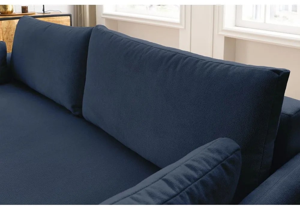 Ciemnoniebieska rozkładana sofa 211 cm Marcel – Bobochic Paris