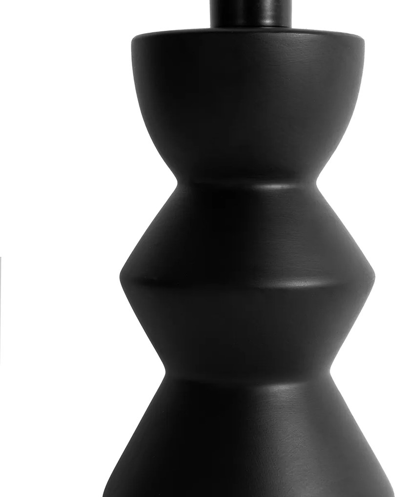 Designerska lampa stołowa czarna ceramiczna 16 cm bez klosza - AlisiaDesignerski Oswietlenie wewnetrzne