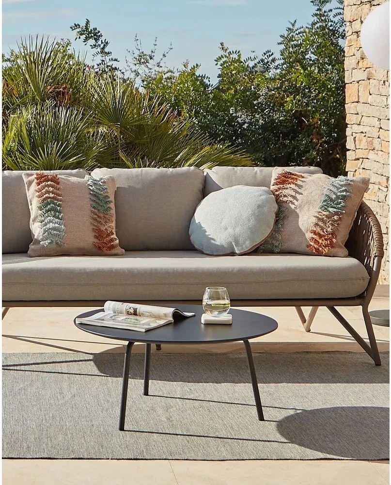 Czarny stolik Kave Home Ulrich, ⌀ 70 cm