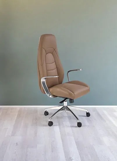 Fotel nowoczesny obrotowy cappucino C8-N52