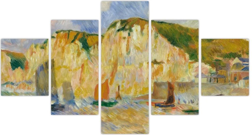 Obraz - Auguste Renoir, Sea and Cliffs, reprodukcje (125x70 cm)