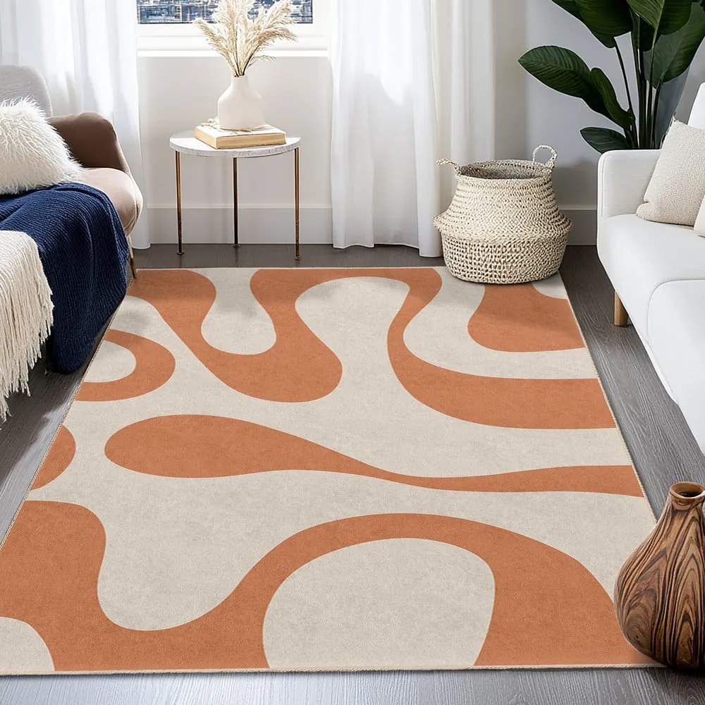 Pomarańczowy dywan odpowiedni do prania 160x230 cm Caramel Latte – Mila Home