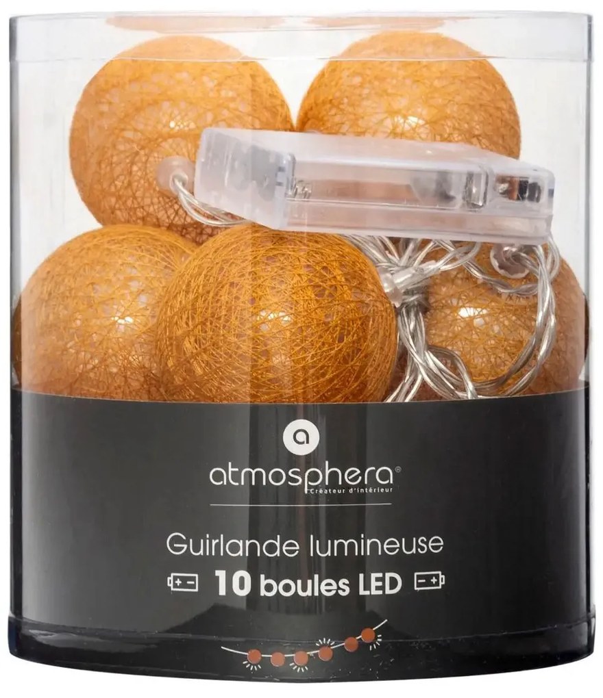 Girlanda świetlna, świecące LED kule, lampki, 10 szt