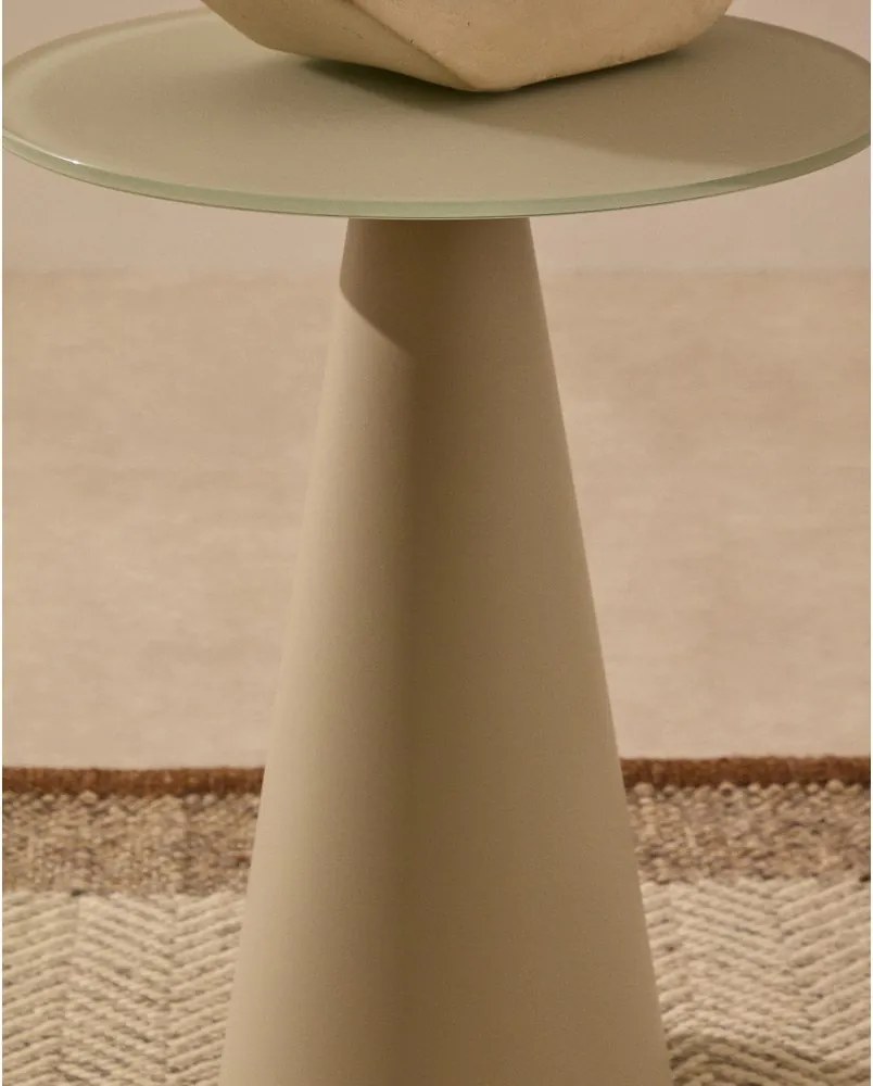 Okrągły stolik ze szklanym blatem ø 35 cm Wilshire – Kave Home