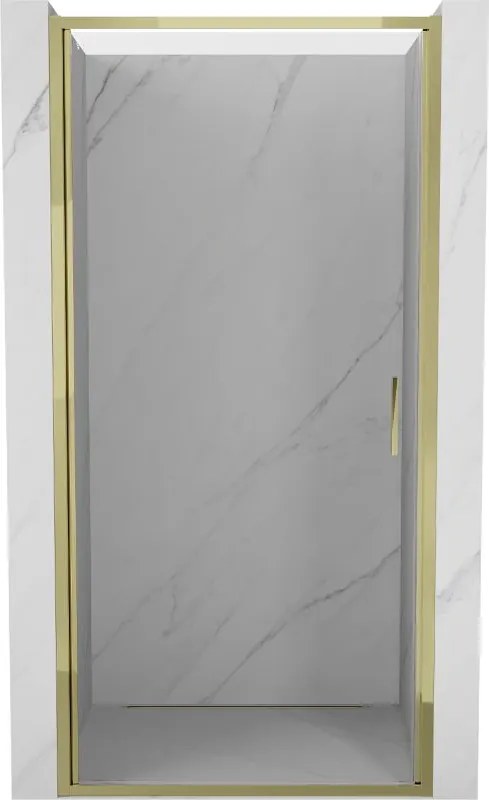 Mexen Exo drzwi prysznicowe uchylne 55 cm, transparent, złote - 817-055-000-50-00