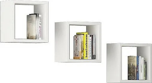 Półka AKORD K25 Biała 25 cm kolor Biały mat 3 półki 25x15x25 cm