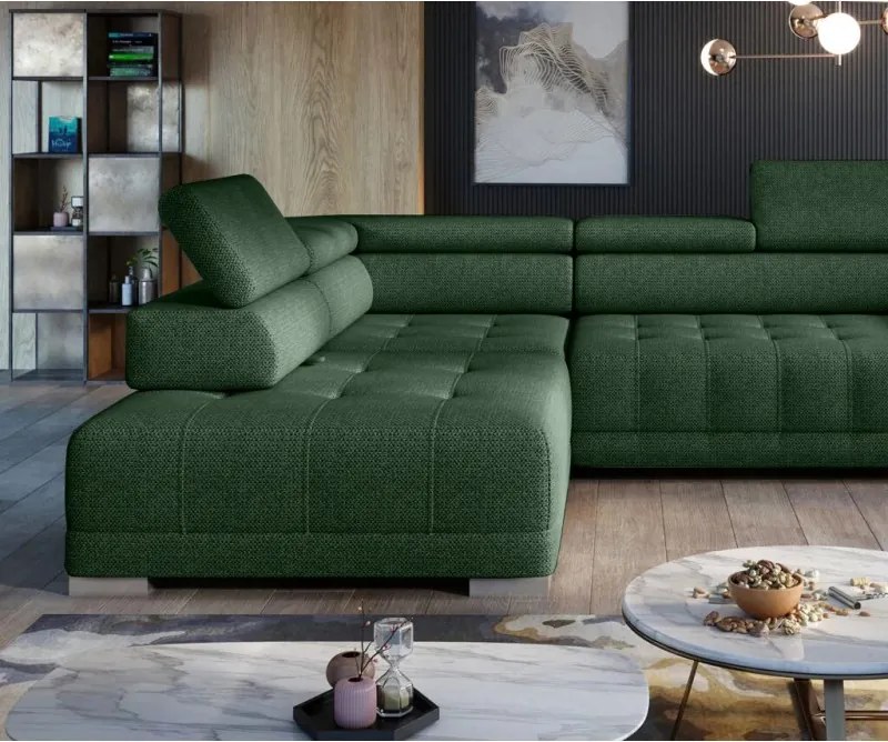 Narożnik CAMPO L elektryczną regulacją siedziska z WERSAL