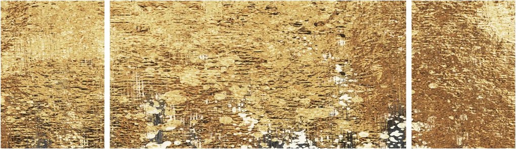 Obraz - Złota struktura N⁰3 (170x50 cm)